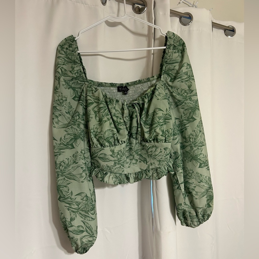 Eloquii Green Goddess Blouse
